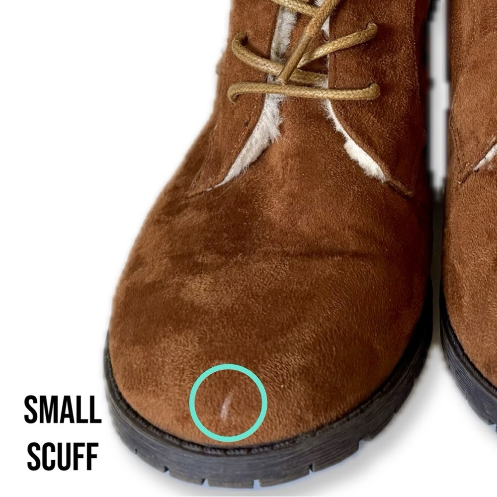Comfortview Brown Faux Suede The Leighton Weather Boots - Picture 11 of 15